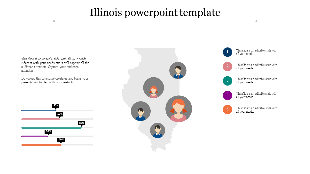 Our Predesigned Illinois PPT and Google Slides  Presentation